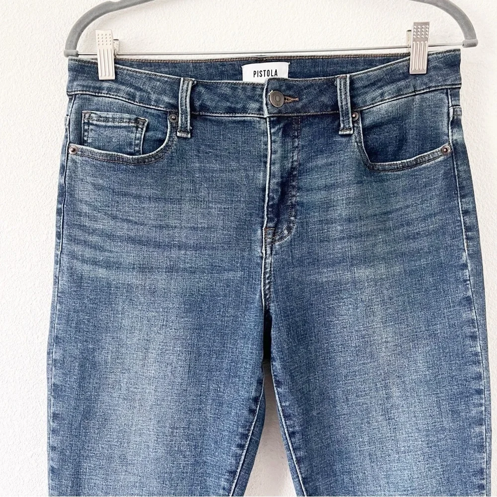Pistola Ankle Audrey Medium Wash High Rise Jeans